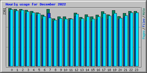 Hourly usage for December 2022